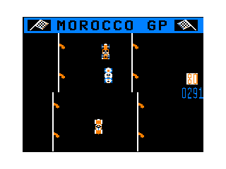 Morocco GP game screen