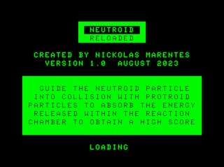 Neutroid Reloaded Intro screen #1