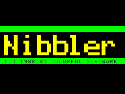 Nibbler intro screen