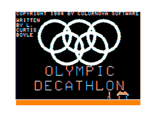Olympic Decathlon Intro screen