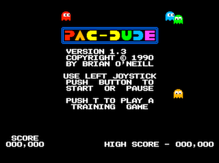 Pac-Dude intro screen V1.3