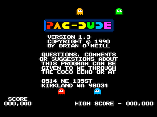 Pac-Dude intro screen #2 V1.3