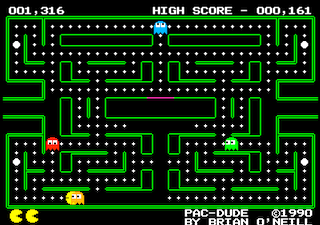 Pac-Dude level 2 game screen