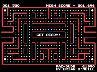 Pac-Dude level 4 game screen