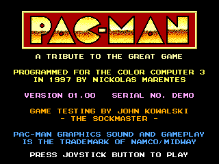 Pac-Man intro screen #3