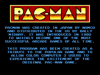 Pac-Man intro screen #4