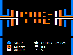 Pac-Tac version 2 intro screen #2