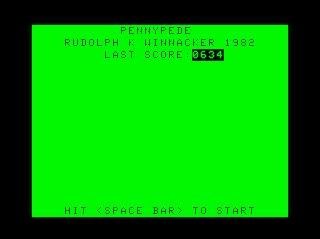 Pennypede Intro screen