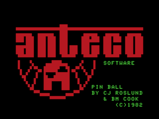 Pinball (Anteco) intro screen