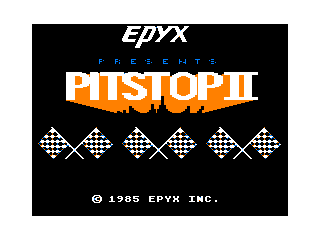 Pitstop II intro screen