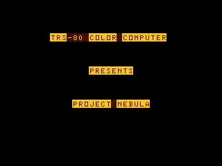 Project Nebula intro screen