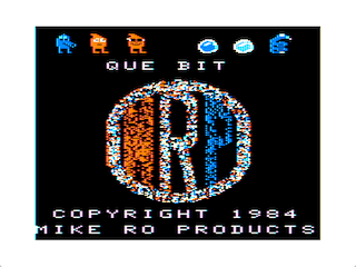 Que Bit intro screen