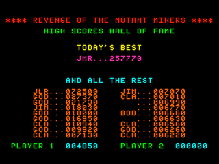 Revenge of the Mutant Miners intro screen 3