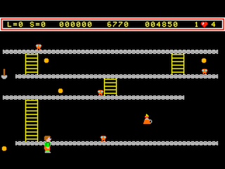 Revenge of the Mutant Miners Level 0 game screen 1)