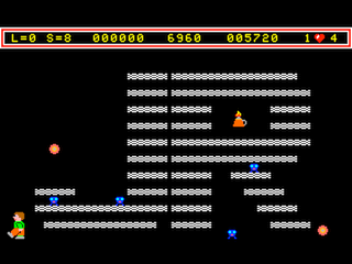 Revenge of the Mutant Miners Level 8 game screen