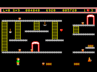 Revenge of the Mutant Miners Level 9 game screen