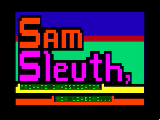 Sam Sleuth loading intro screen