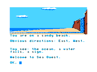 Sea Search game screen