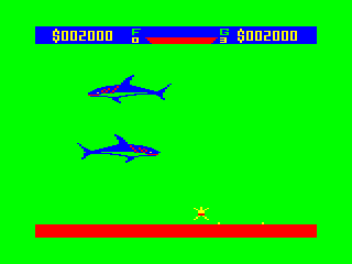 Shark Treasure game screen