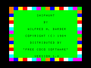 Shiphunt intro screen