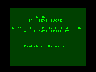 Snake Pit intro screen 1