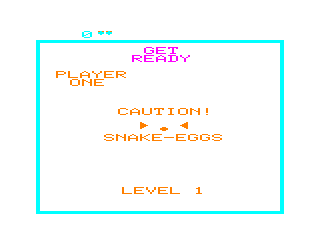 Snake Pit level 1 intro screen