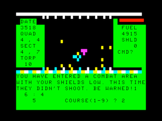 Space Trek game screen #3