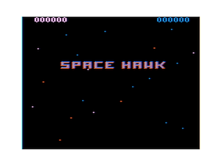 Space Hawk Intro screen