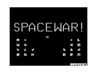 Space War intro screen