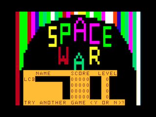 Space War (Spectral Associates) game screen #2