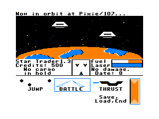 Star Trader game screen