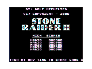 Stone Raider II intro screen 2