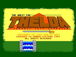 Quest For Thelda intro screen 2