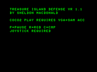 Treasure Island Defense intro screen #1