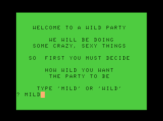 Wild Party game screen #1