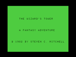 Wizard's Tower intro screen