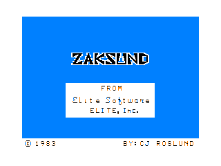 Zaksund intro screen
