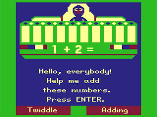 Grover's Number Rover Twiddle Adding game screen #1