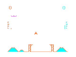 Space Shuttle game screen #1 (single player)