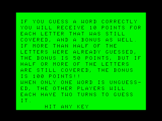 The Great Word Game Intro screen #6